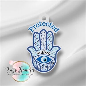 1 New Handmade Hamsa Evil Eye Protected Key Chain